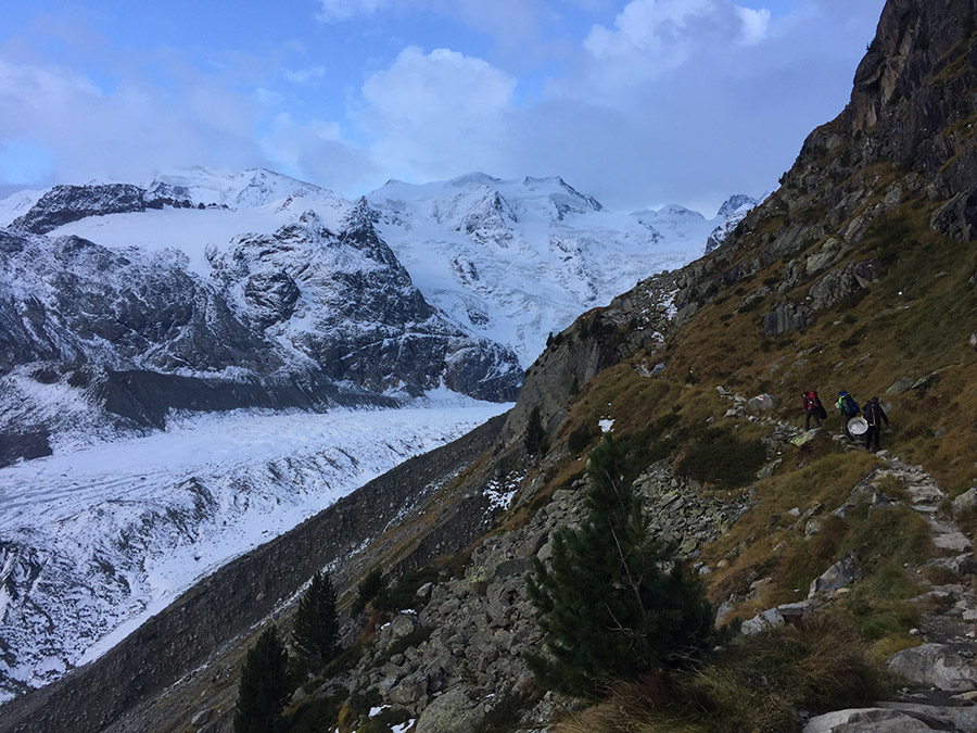 The Bad, walk towards the Morteratsch glacier